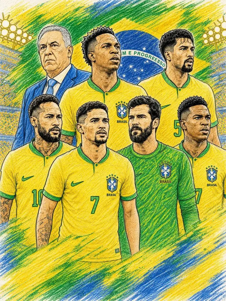 Neymar, Vini e a taça Hexa para colorir